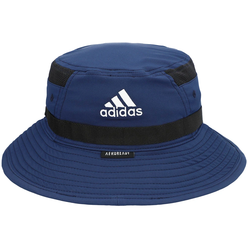 Men's adidas Navy Georgia Tech Yellow Jackets 2021 Sideline AEROREADY Bucket Hat