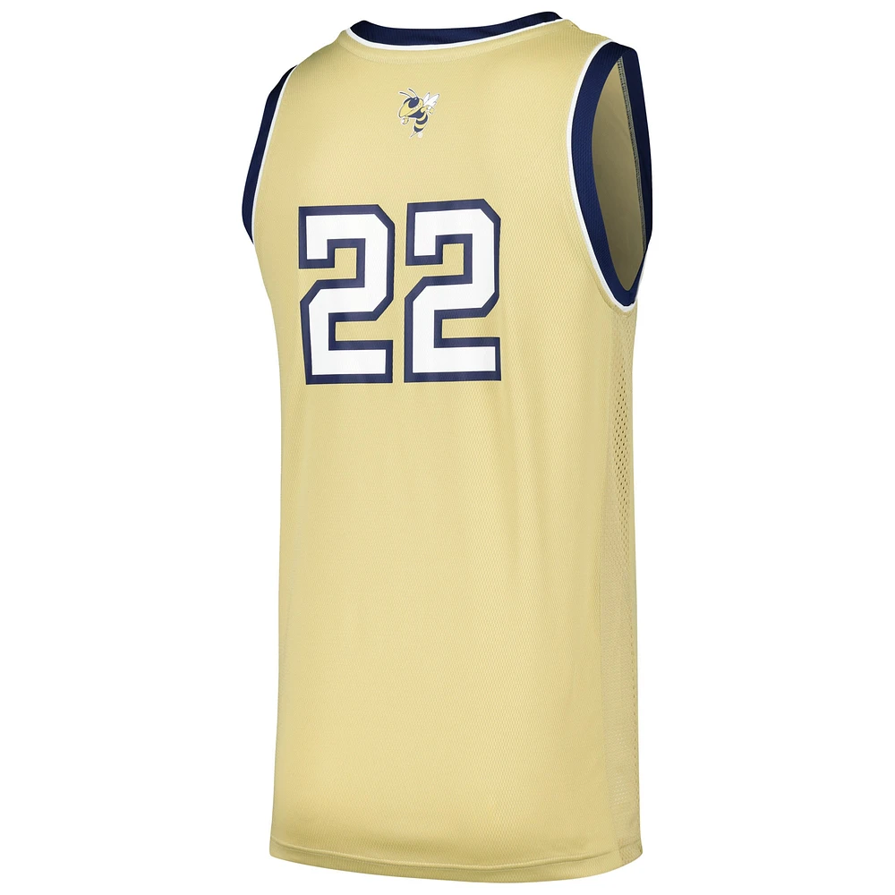 Men's adidas #22 Gold Georgia Tech Yellow Jackets Swingman Jersey