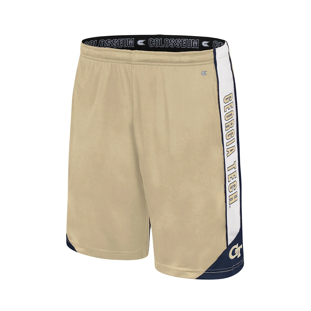Colosseum Gold Georgia Tech Yellow Vestes Haller Shorts pour hommes