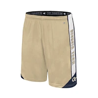 Colosseum Gold Georgia Tech Yellow Vestes Haller Shorts pour hommes