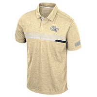 Men's Colosseum Gold Georgia Tech Yellow Jackets No Problemo Polo
