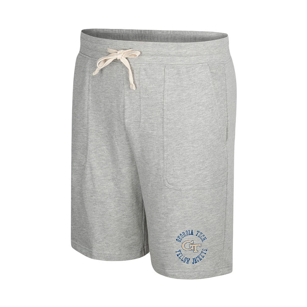 Men's Colosseum Heather Gray Georgia Tech Yellow Jackets Love To Hear This Terry Shorts