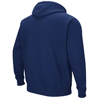 Colosseum Navy Georgia Tech Yellow Jackets Arch and Logo Pull à capuche pour hommes