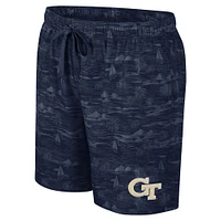 Men's Colosseum Navy Georgia Tech Yellow Jackets Ozark Swim Shorts