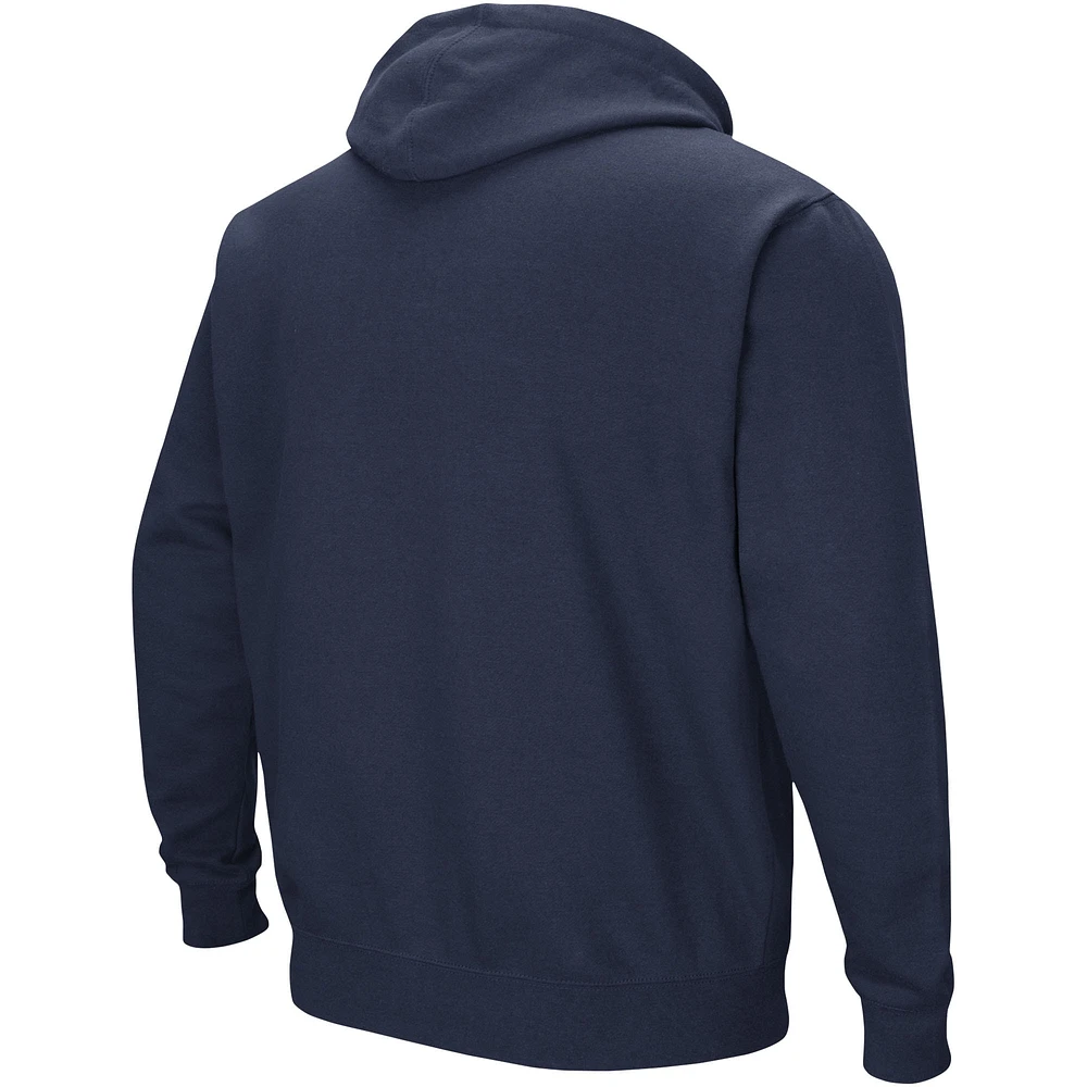 Men's Colosseum Navy Georgia Tech Yellow Jackets Sunrise Pullover Hoodie