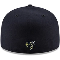 Men's New Era Navy Georgia Tech Yellow Jackets Primary Team Logo Basic 59FIFTY Fitted Hat