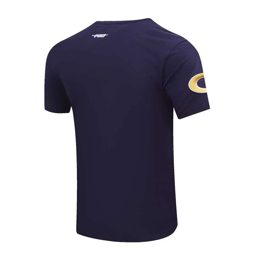 Men's Pro Standard Navy Georgia Tech Yellow Jackets Classic Stacked Logo T-Shirt