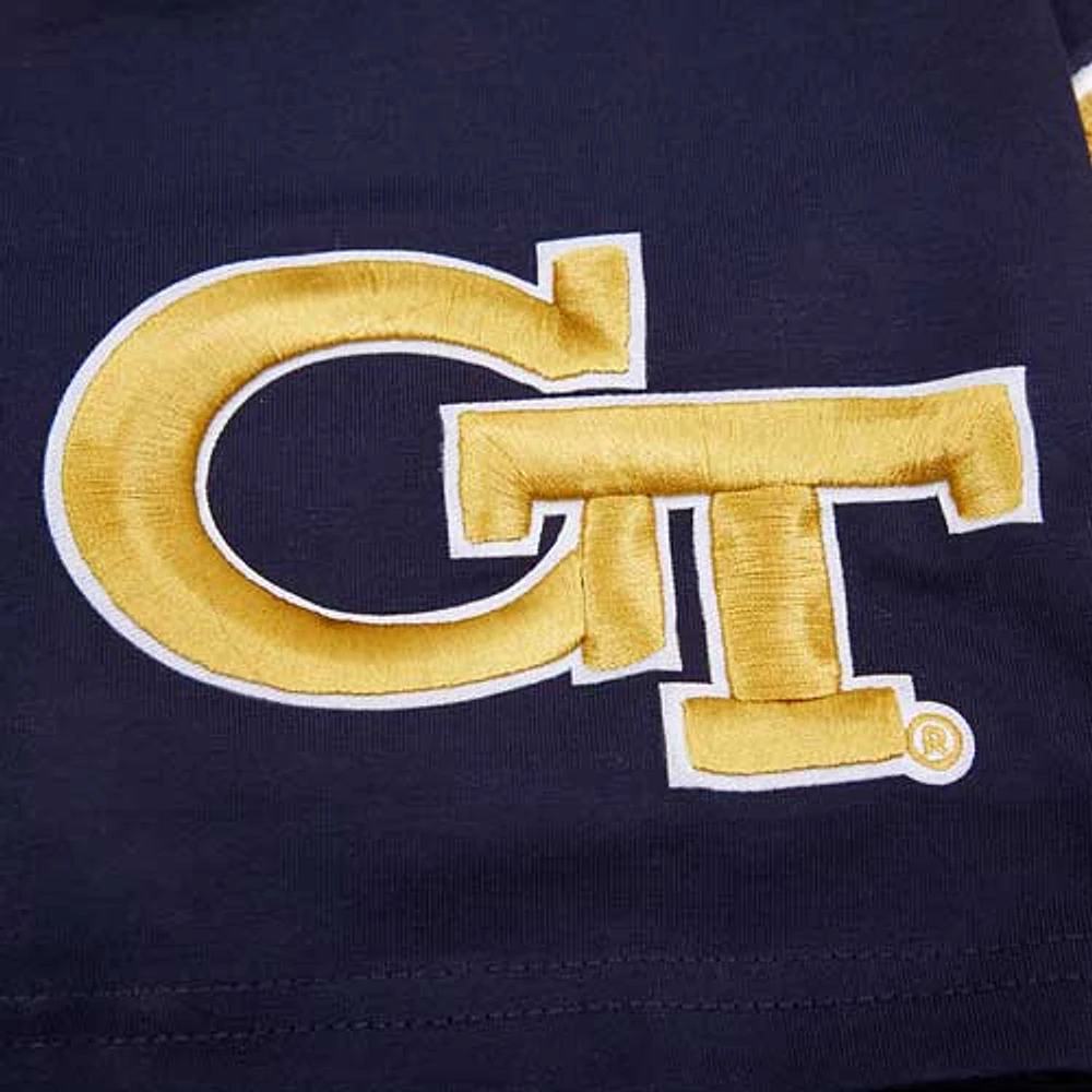 Men's Pro Standard Navy Georgia Tech Yellow Jackets Classic Stacked Logo T-Shirt