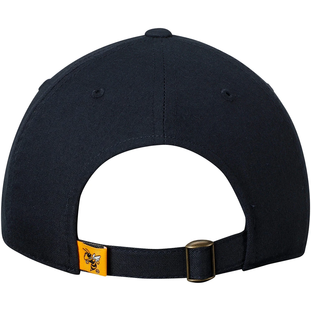 Men's Top of the World Navy Georgia Tech Yellow Jackets Primary Logo Staple Adjustable Hat