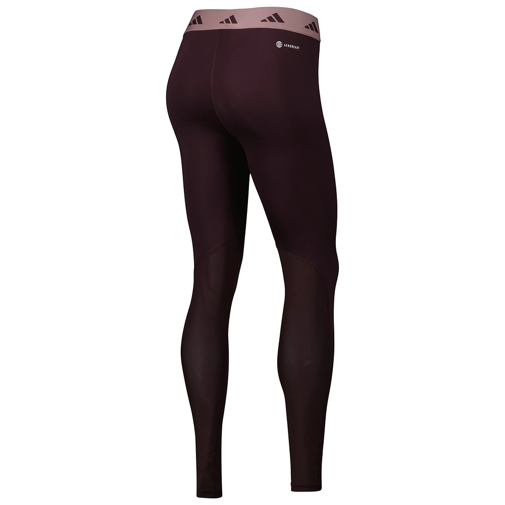 Women's adidas Maroon Germany National Team DNA AEROREADY Tights
