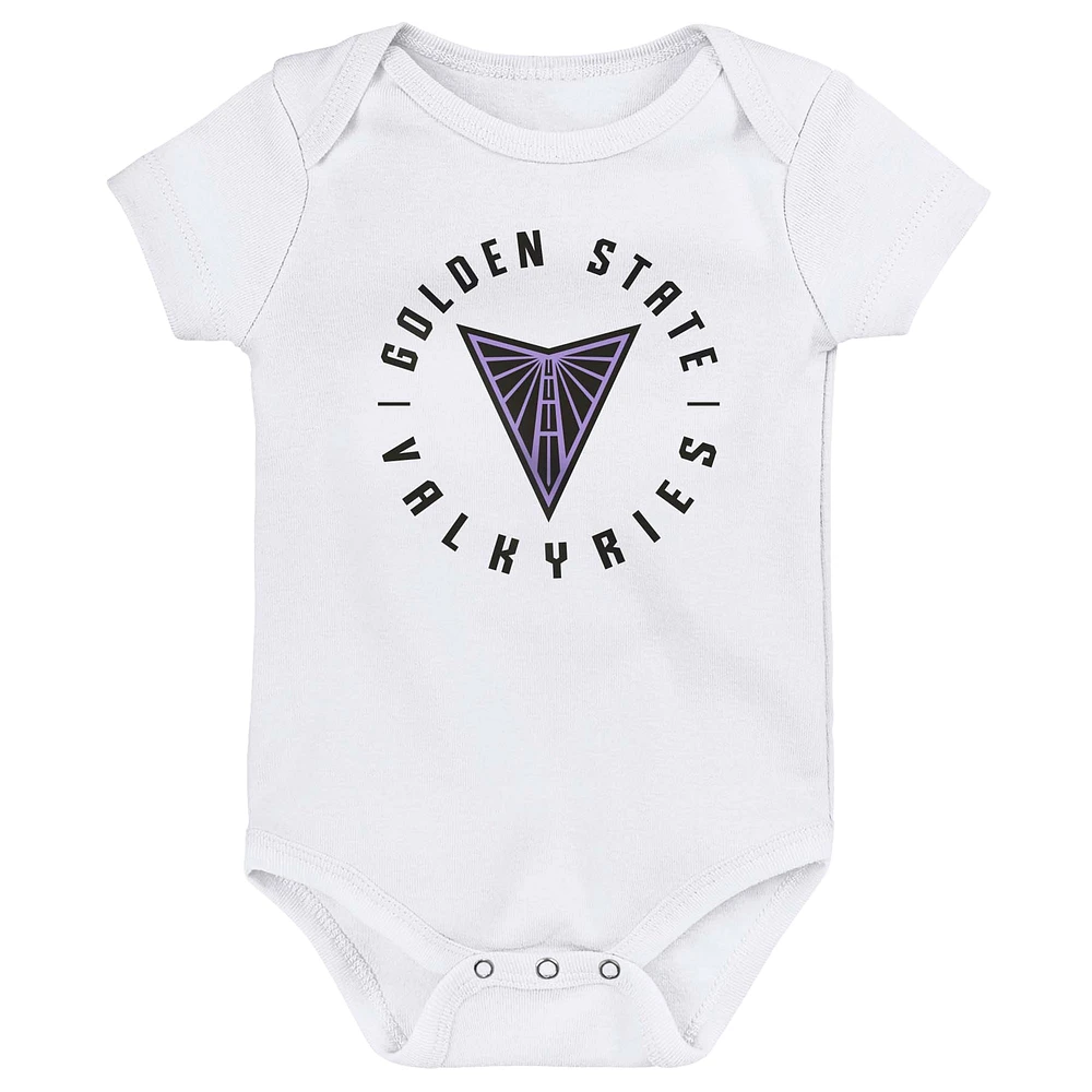 Newborn & Infant White Golden State Valkyries Circle Bodysuit