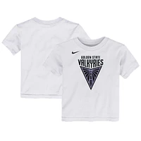Toddler Nike  White Golden State Valkyries Primary Logo T-Shirt