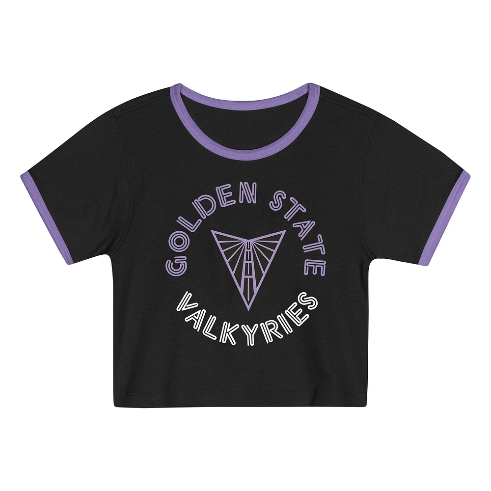 Toddler Outerstuff Black Golden State Valkyries Double Run T-Shirt & Shorts Set