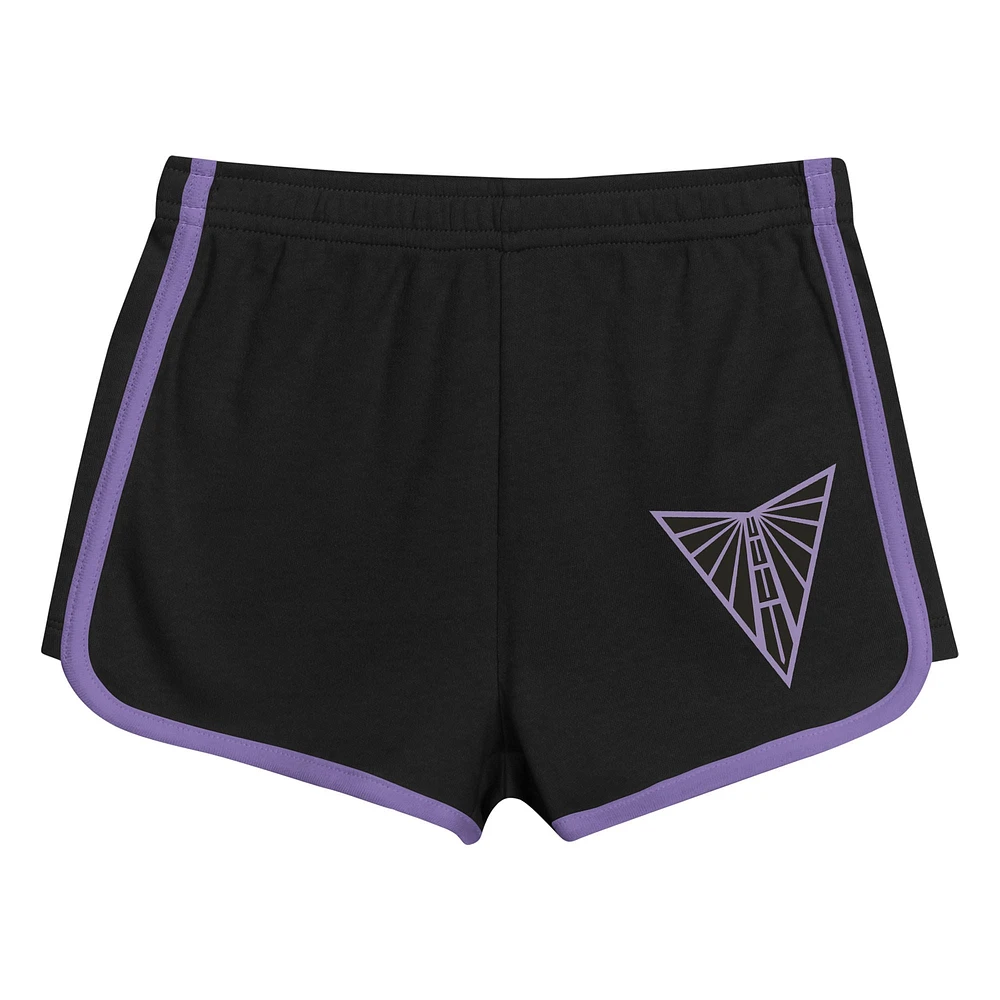 Toddler Outerstuff Black Golden State Valkyries Double Run T-Shirt & Shorts Set