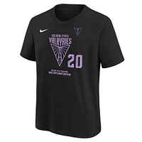 Youth Nike Kate Martin Eclipse Black Golden State Valkyries Explorer Edition Name & Number T-Shirt