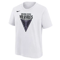 Youth Nike  White Golden State Valkyries Primary Logo T-Shirt