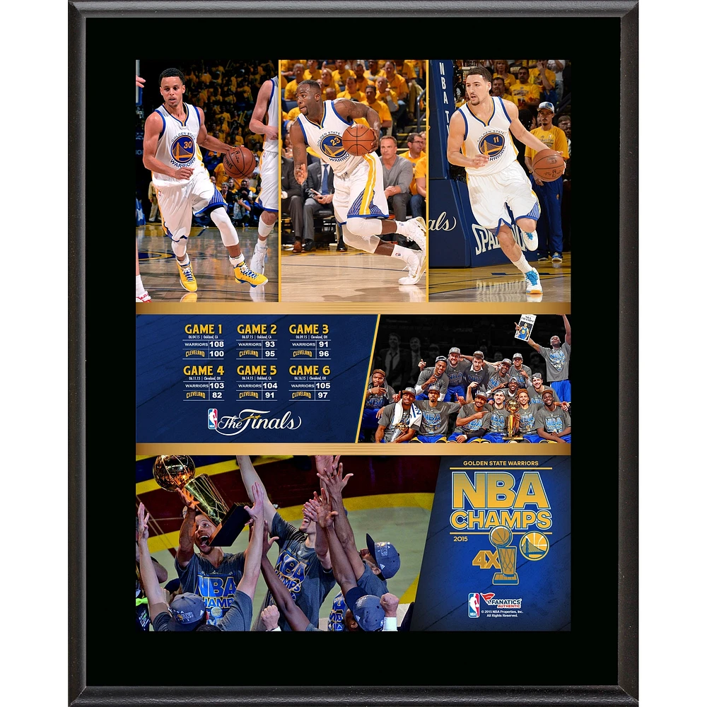Golden State Warriors 2015 NBA Finals Champions 10.5'' x 13'' Sublimated Plaque