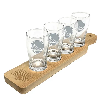 Ensemble de quatre verres à bière Golden State Warriors