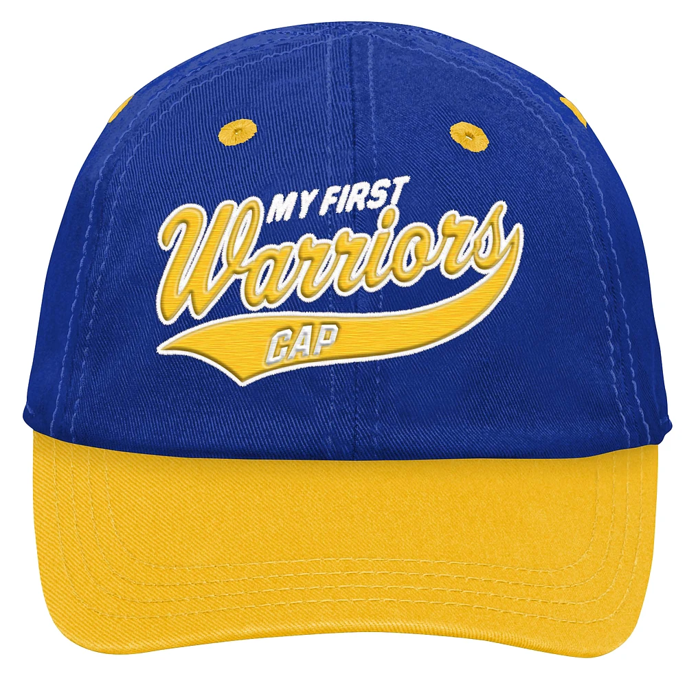 Casquette souple My First Tail Sweep Flex pour bébé Golden State Warriors bleu