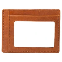Lusso Brown Golden State Warriors Sanford Front Pocket Wallet with Money Clip