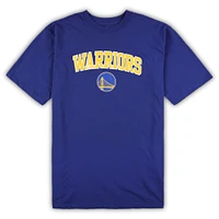 Men's Concepts Sport Royal/Heather Gray Golden State Warriors Big & Tall T-Shirt and Pajama Pants Sleep Set