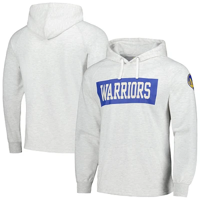 Sweat à capuche tri-mélange Softhand Raglan Fanatics Ash Golden State Warriors pour hommes