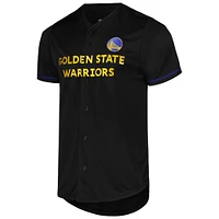 Men's Fanatics Black Golden State Warriors Pop Baseball Jersey