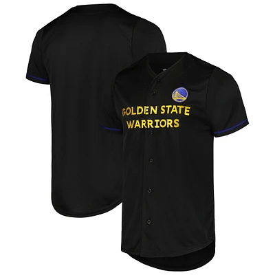 Men's Fanatics Black Golden State Warriors Pop Baseball Jersey