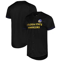 Men's Fanatics Black Golden State Warriors Pop Baseball Jersey