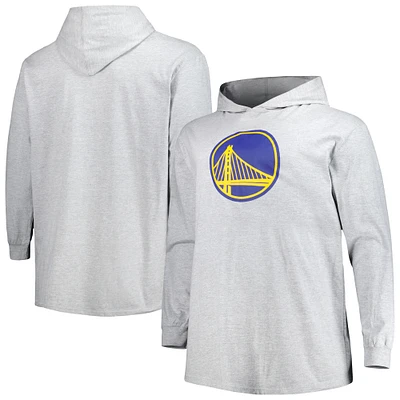 Sweat à capuche pour hommes Fanatics Heather Grey Golden State Warriors Big & Tall
