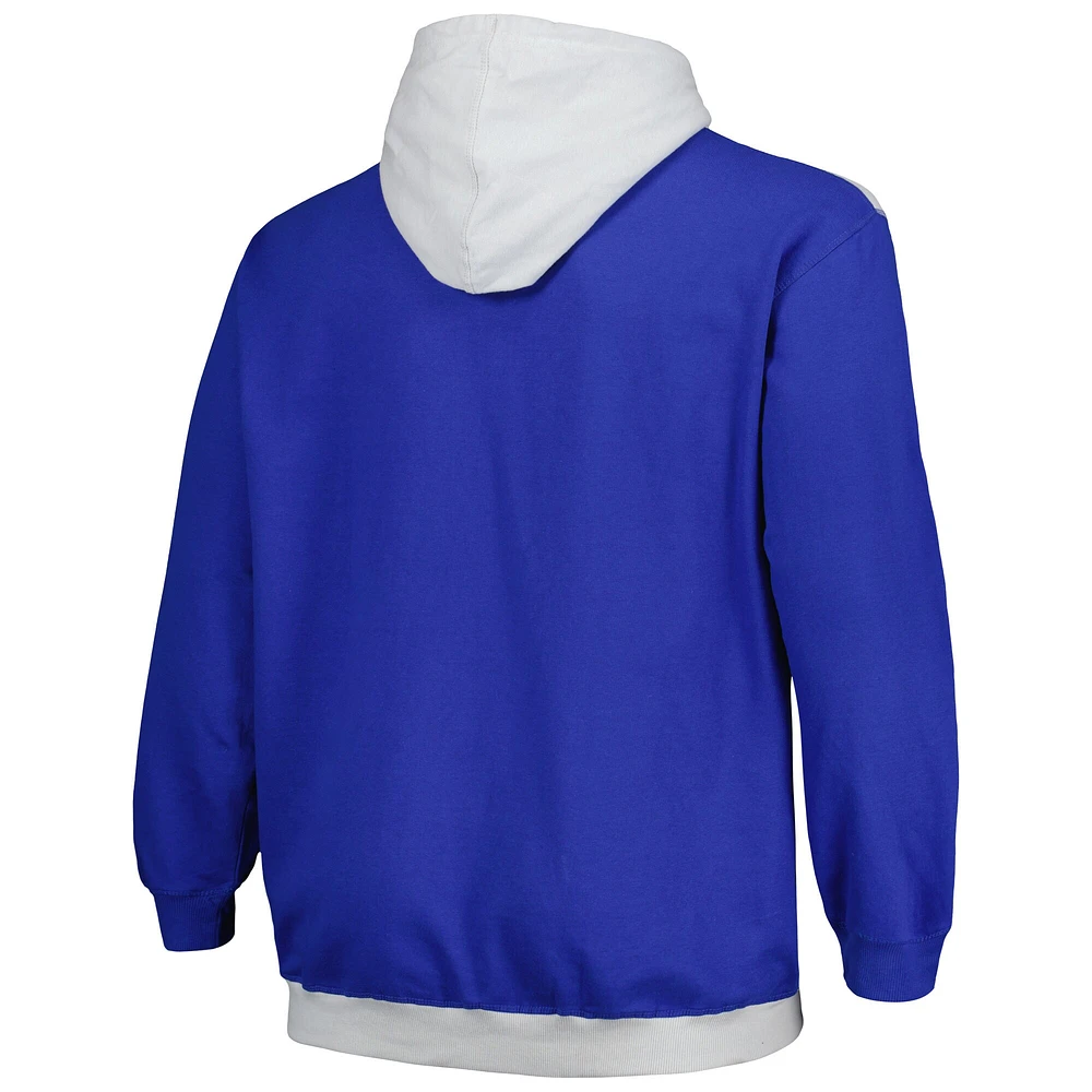 Men's Fanatics  Royal/Silver Golden State Warriors Big & Tall Primary Arctic Pullover Hoodie