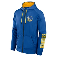 Men's Fanatics  Royal Golden State Warriors Baller Defender Performance Full-Zip Hoodie
