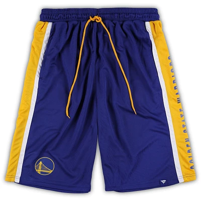 Short en maille emblématique Fanatics Royal Golden State Warriors Big & Tall Referee pour hommes