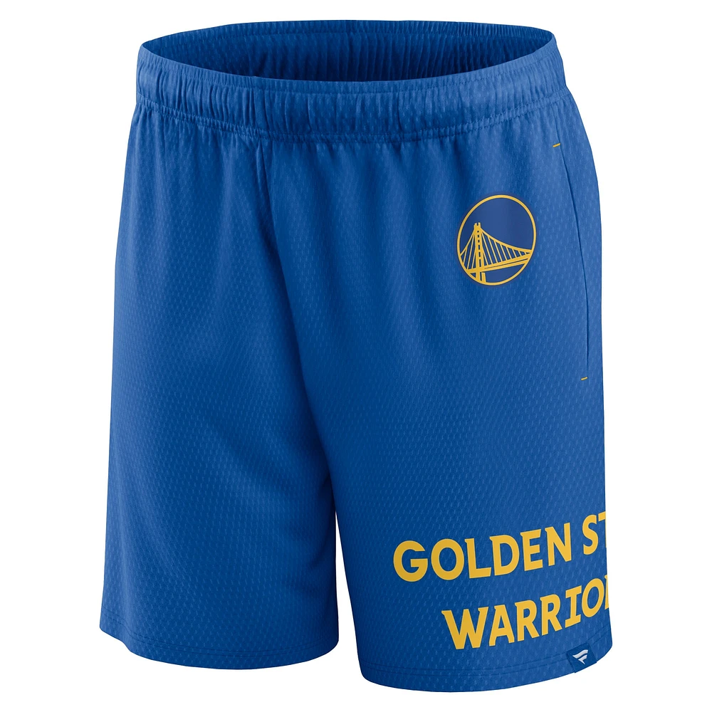 Men's Fanatics Royal Golden State Warriors Clincher - Shorts