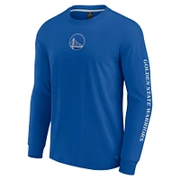 Men's Fanatics Royal Golden State Warriors Elements Strive Long Sleeve T-Shirt
