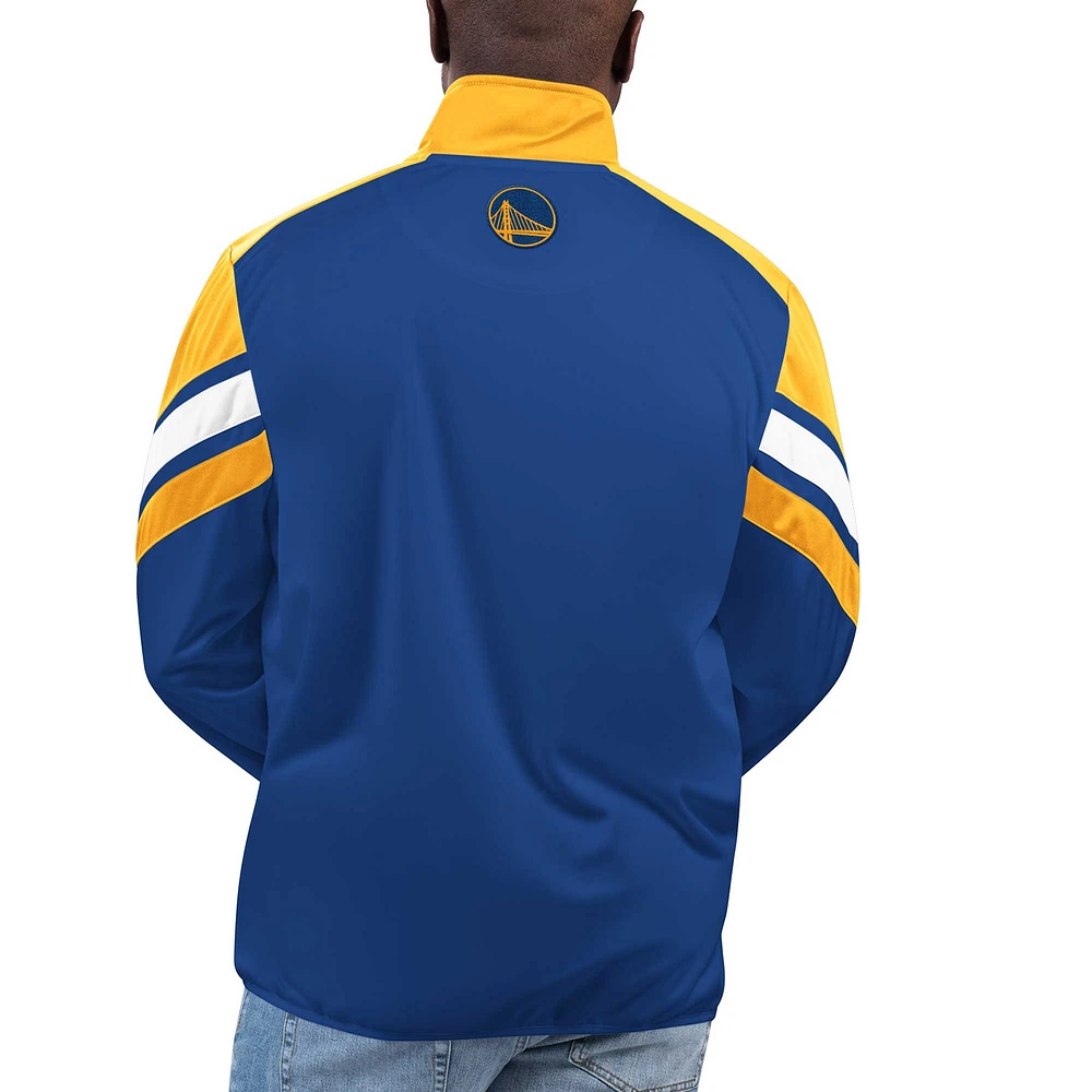 Men's G-III Sports by Carl Banks Royal Golden State Warriors Game Ball Full-Zip Track Jacket
