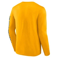 Men's Gold Golden State Warriors Vision Long Sleeve T-Shirt