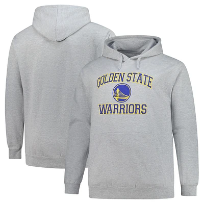 Sweat à capuche gris chiné Golden State Warriors Big & Tall Heart Soul pour hommes