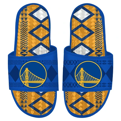 Sandales à enfiler ISlide Royal Golden State Warriors Shooting Touch Rwanda pour hommes en gel