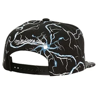 Men's Mitchell & Ness Black Golden State Warriors Storm Season Snapback Hat