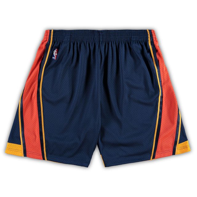 Short Swingman de l'équipe Hardwood Classics pour hommes, bleu marine, Golden State Warriors, Big & Tall, Mitchell Ness
