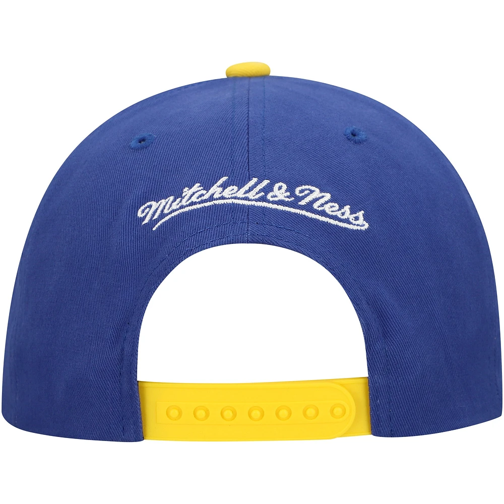 Casquette ajustable Mitchell & Ness bleu marine Golden State Warriors Team Up Classic Edition pour homme