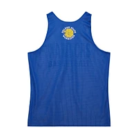 Maillot d'entraînement réversible en maille Hardwood Classics pour homme Mitchell & Ness Royal/White Golden State Warriors