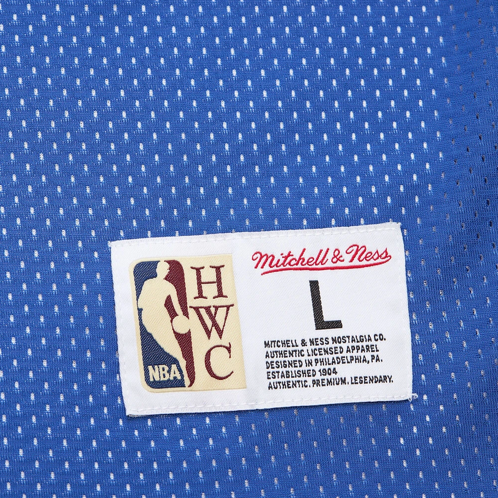 Maillot d'entraînement réversible en maille Hardwood Classics pour homme Mitchell & Ness Royal/White Golden State Warriors