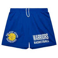 Men's Mitchell & Ness Royal Golden State Warriors Hardwood Classics Gameday Mesh Shorts