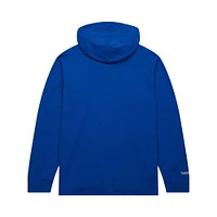 Men's Mitchell & Ness Royal Golden State Warriors Hardwood Classics Lightweight Thermal Pullover Hoodie