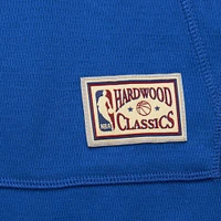 Men's Mitchell & Ness Royal Golden State Warriors Hardwood Classics Lightweight Thermal Pullover Hoodie