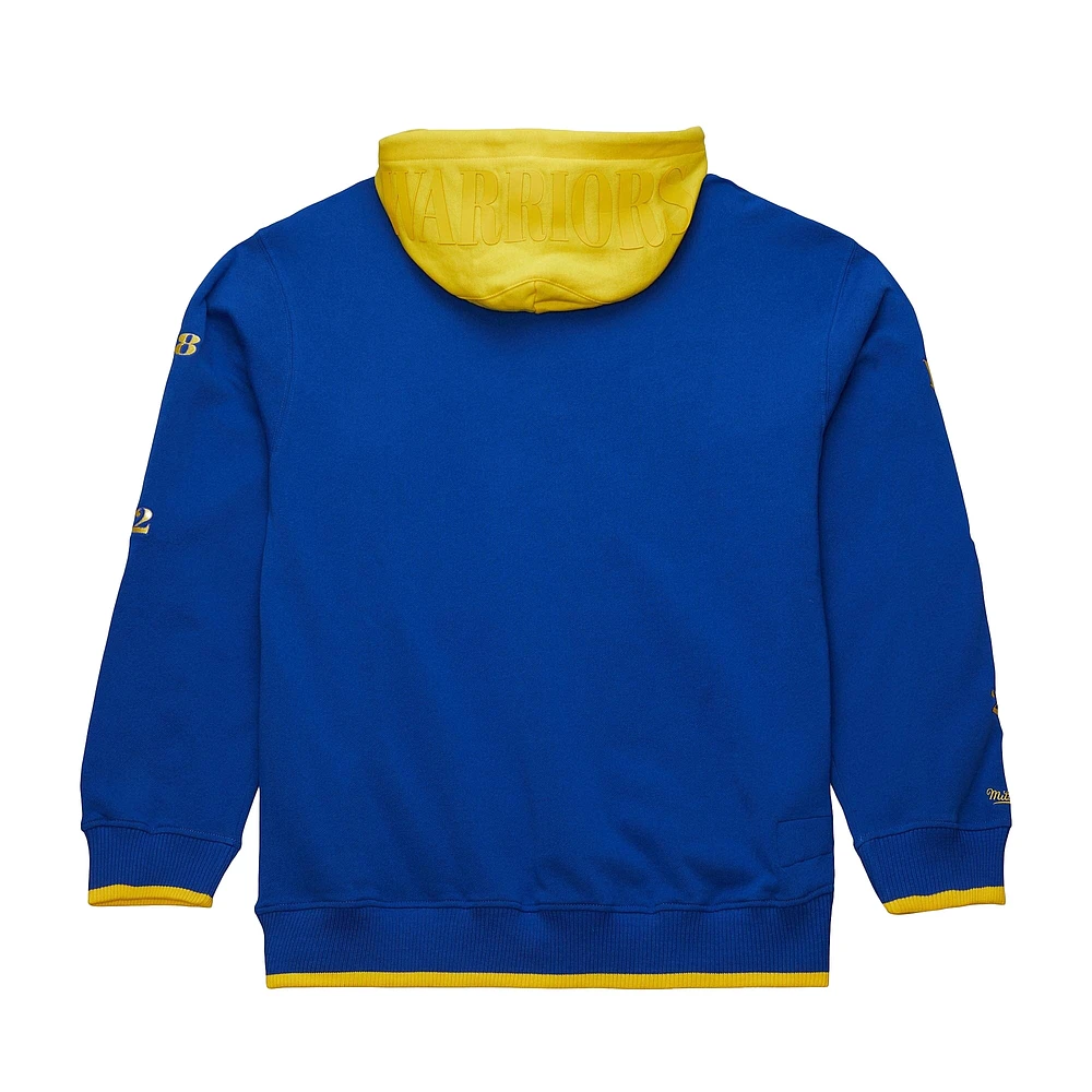 Men's Mitchell & Ness  Royal Golden State Warriors Hardwood Classics Team OG 3.0 Pullover Hoodie
