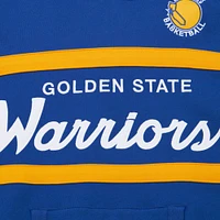 Men's Mitchell & Ness Royal Golden State Warriors Head Coach Pullover Hoodie