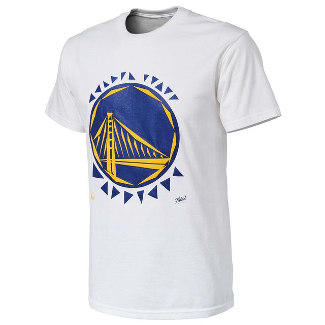 T-shirt sans identification de l'appelant NBA x Natural White Golden State Warriors pour homme
